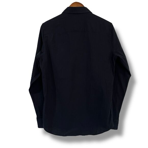 NWT Travis Mathew Mens Sz S Cloud Flannel Button Up Long Sleeve Shirt Black $140 - Picture 11 of 11